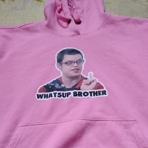 Pink Graphic Hoodie